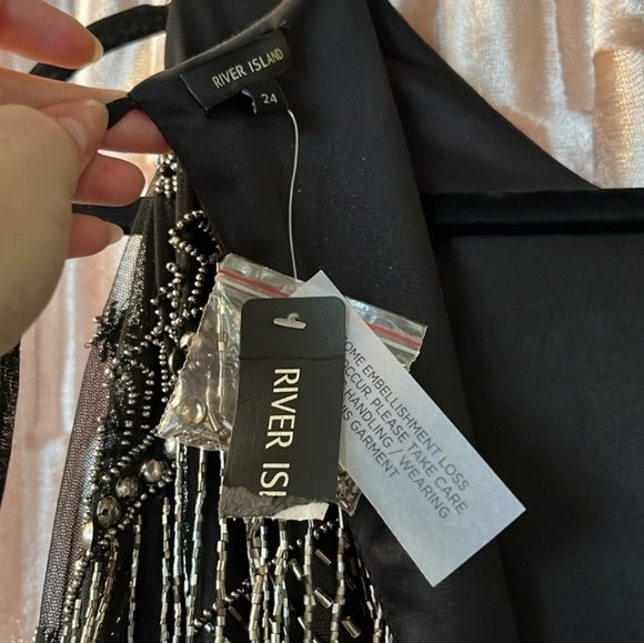 🍂🍁RARE HTF!!! NWT RIVER ISLAND 20 EMBELLISHED PLAYSUIT ROMPER - Picture 8 of 8